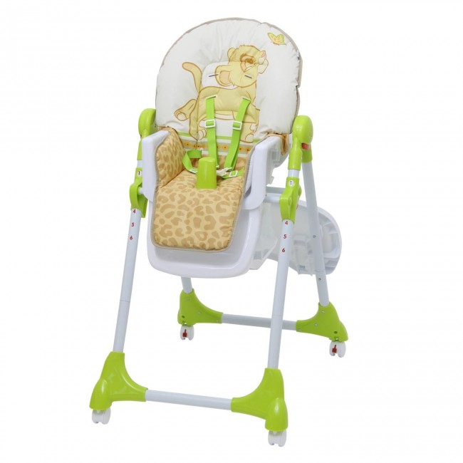 Стульчик для кормления Polini kids Disney baby 470 Король лев, зеленый